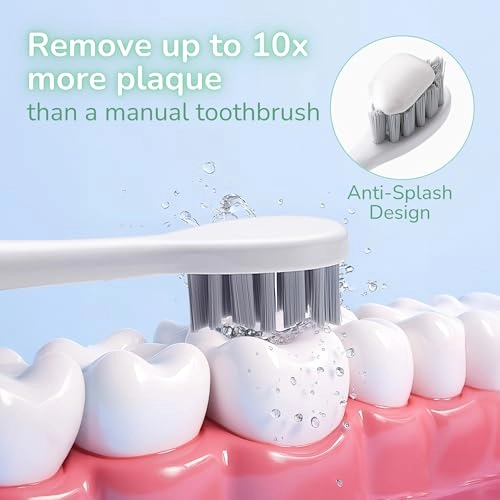 QR-7537 - Electric Toothbrush 6 Brush Heads Sonic