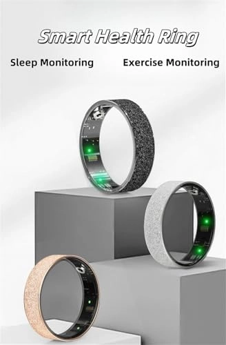 Smart Health Ring - Size 9 Black 7 Day Battery