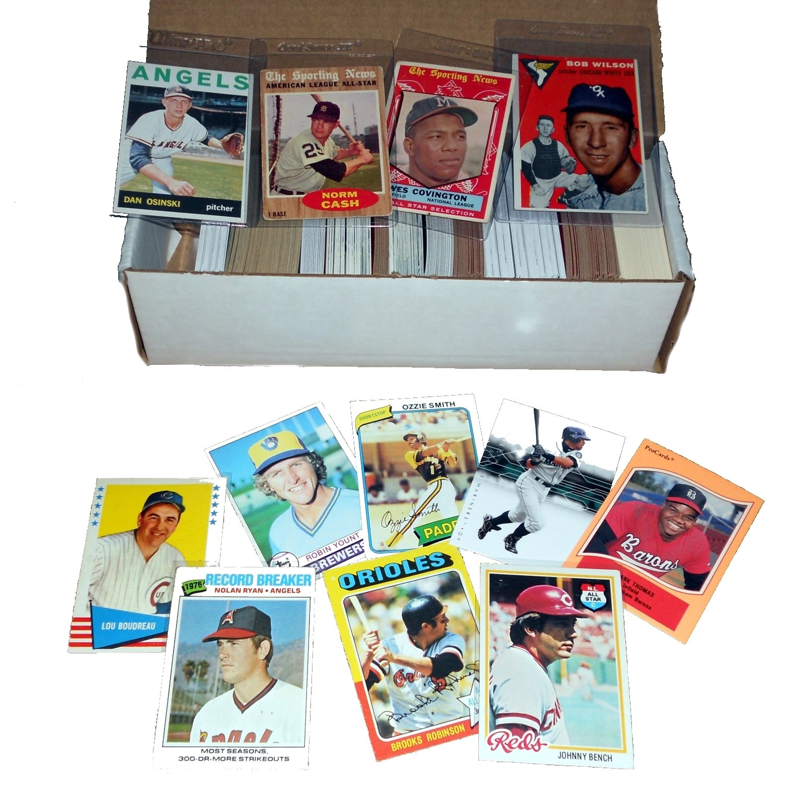 Topps/Fleer/Donruss/Bowman/Upper Deck/Score Baseball Card Collection - 500 pcs