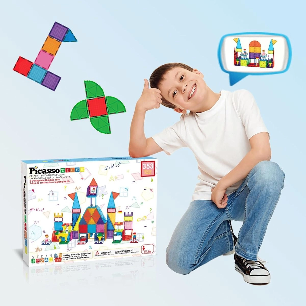 Magnetic Tiles - 353 pcs