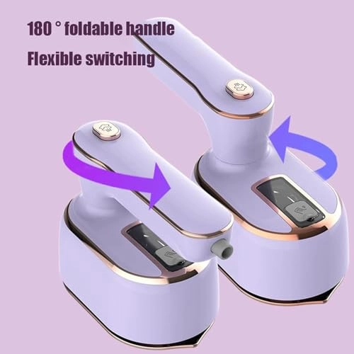 Mini Steam Iron - 1000W Foldable 180° 20s Fast Heat Up