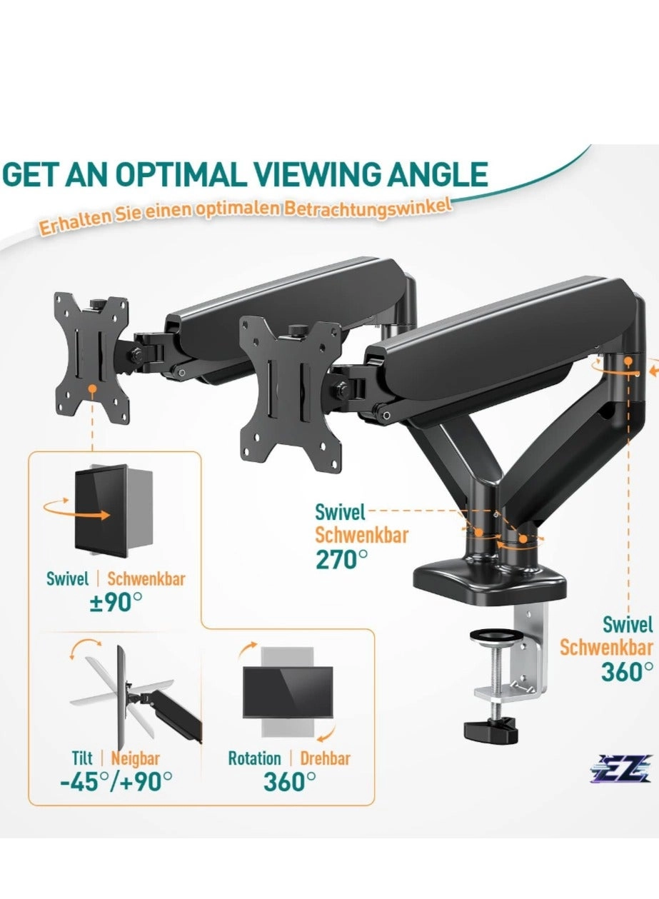 Dual Monitor Stand - 32 Inches 75x75/100x100mm