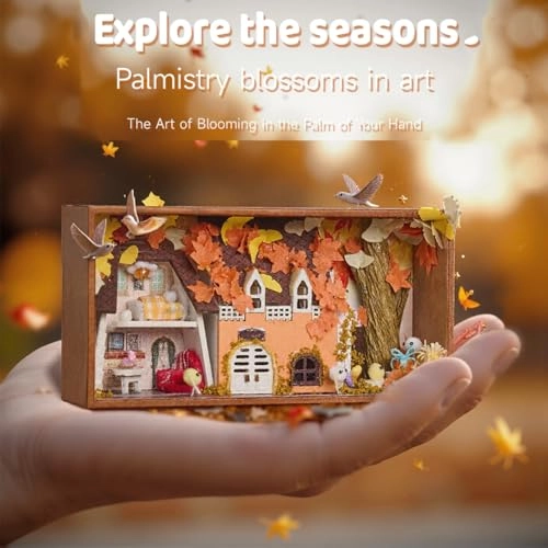 Miniature Wooden Dollhouse Furniture Kit - Creative Room 1:24