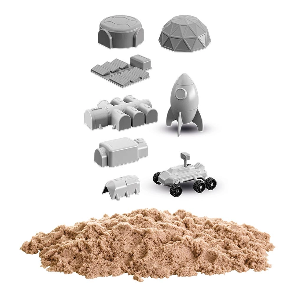 Craft Mission Mars Play Sand Set - 9 pieces 3 dimensional molds