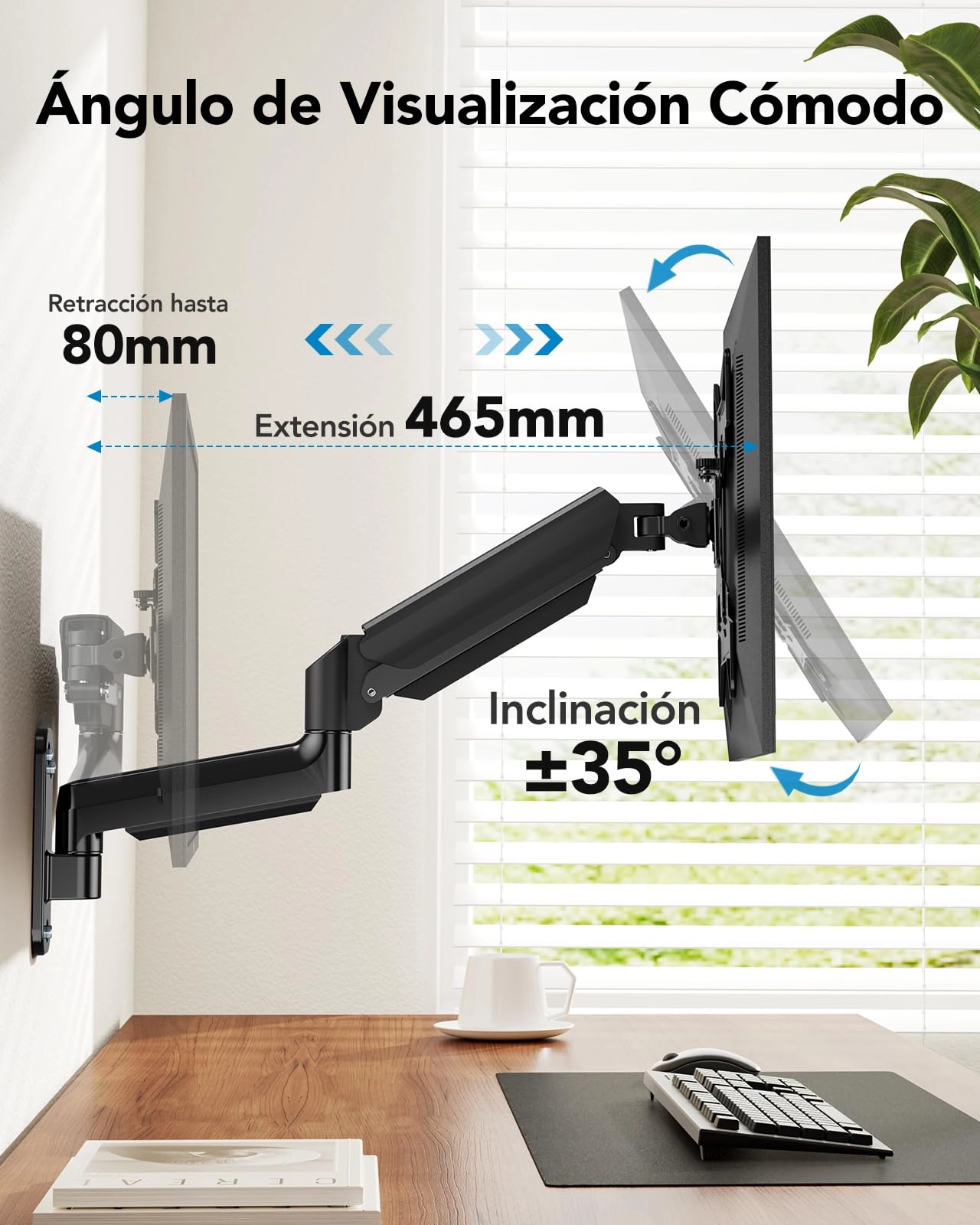 Monitor/TV Wall Mount Bracket - 13-42 Inch VESA 75x75 100x100 200x100 200x200 mm