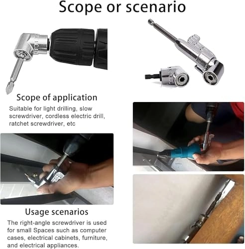 Right Angle Drill Adapter - 2-Piece Set 105 Degree