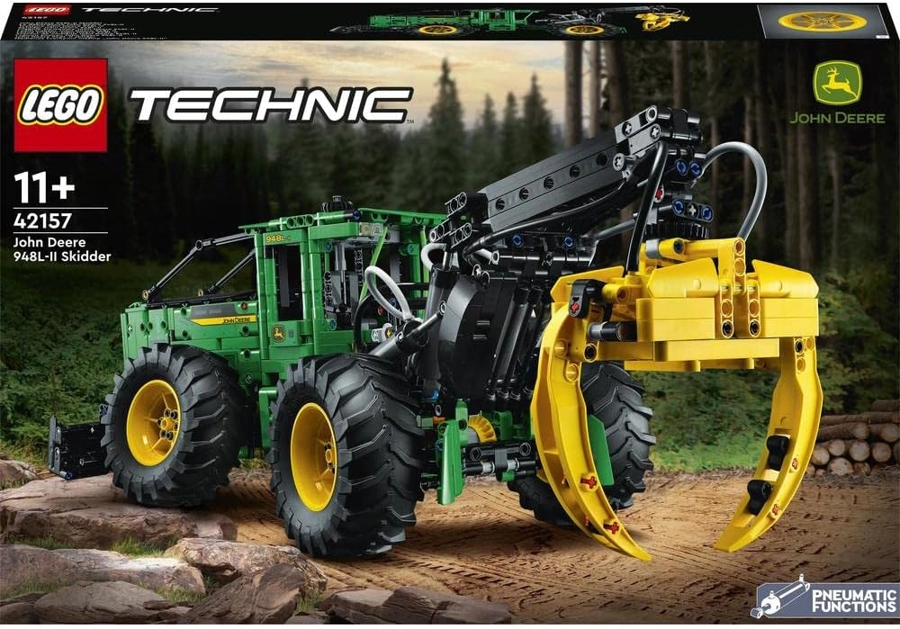 Technic John Deere 948L-II Skidder (42157) - Pneumatic functions 4-wheel drive