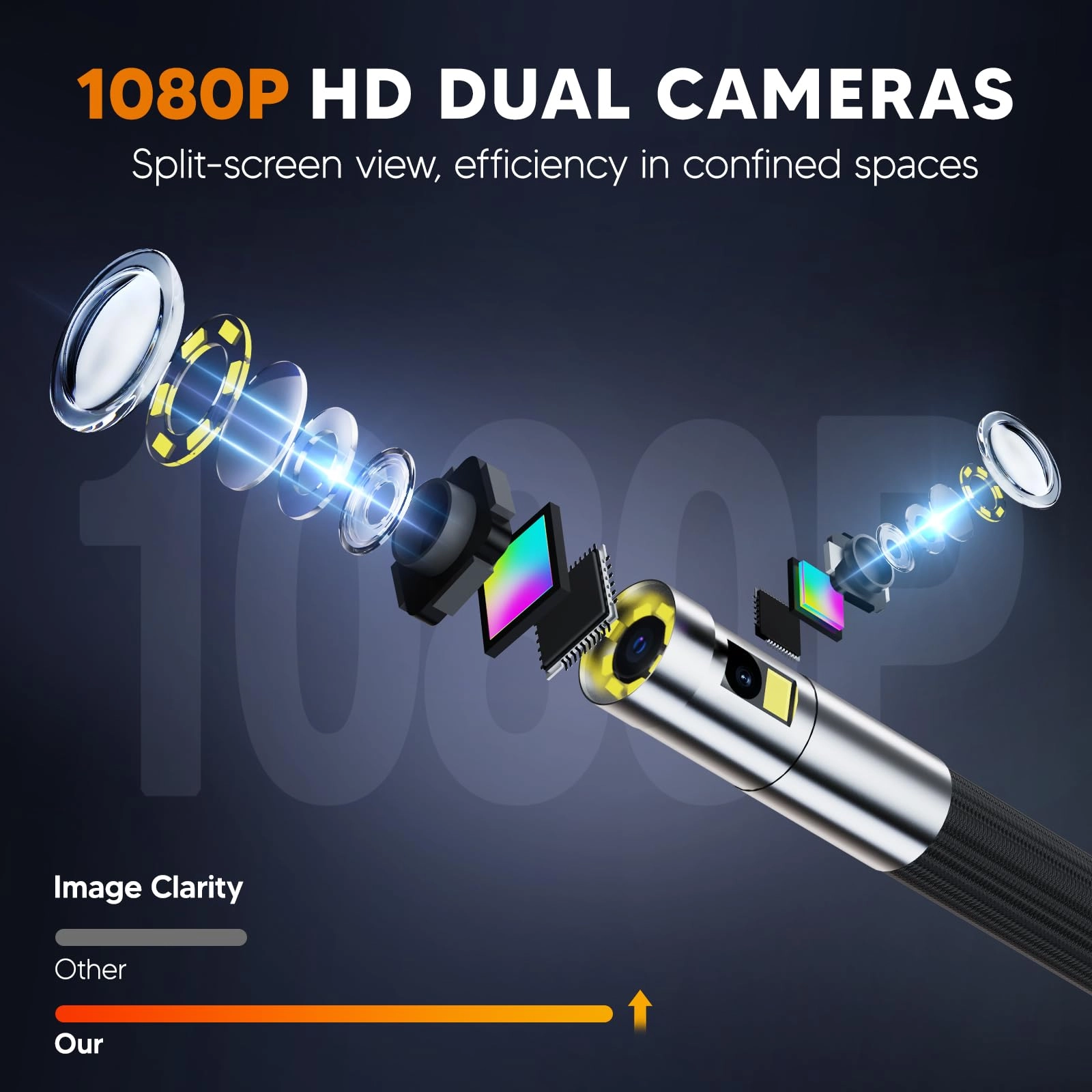 Triple Lens endoscope - 50FT