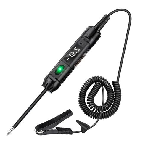 ZEZEFUFU 3-72V Bidirectional Digital Auto Circuit Light Voltage Tester - 142Inch