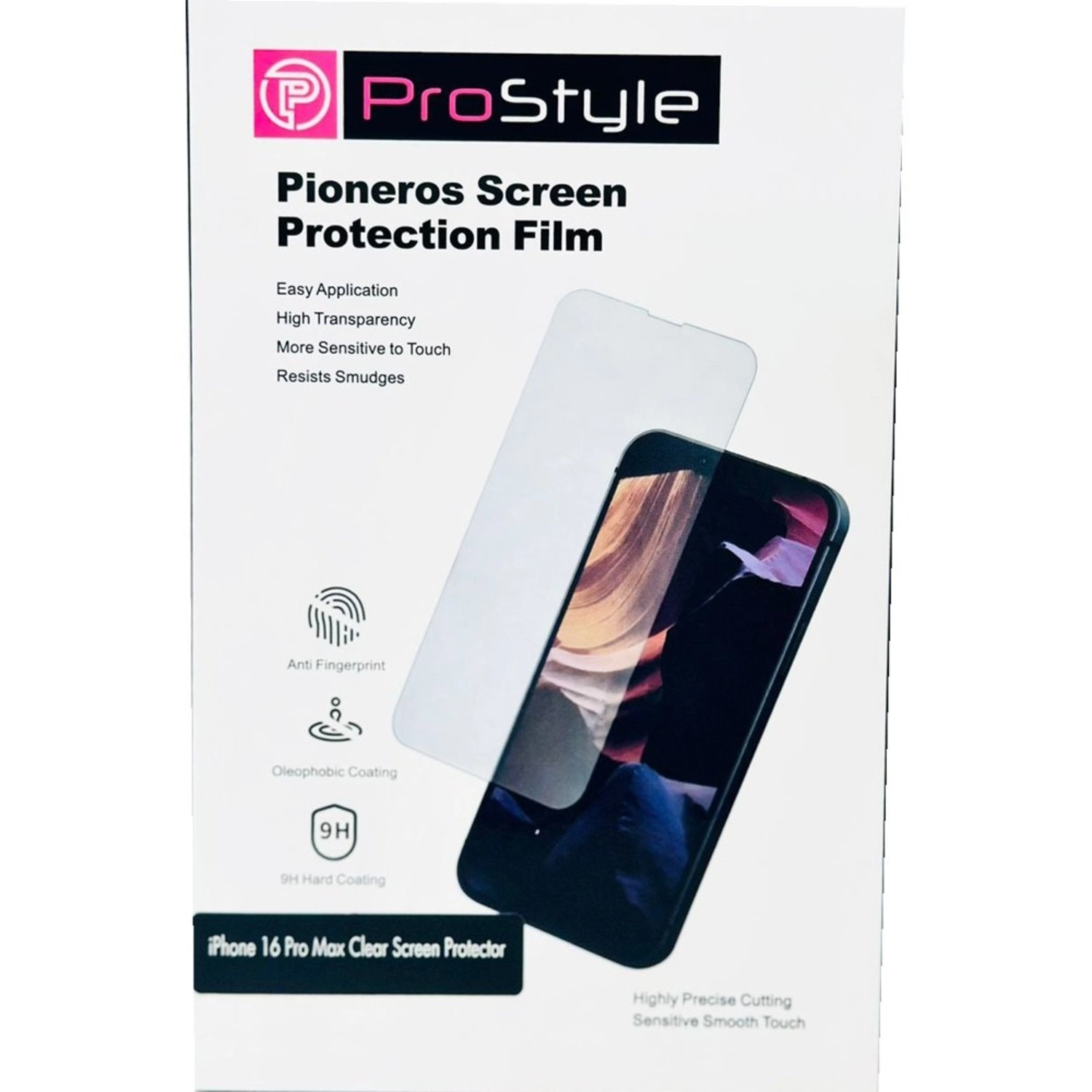 Prostyle 9H Clear Screen Protector for iPhone 16 Pro Max