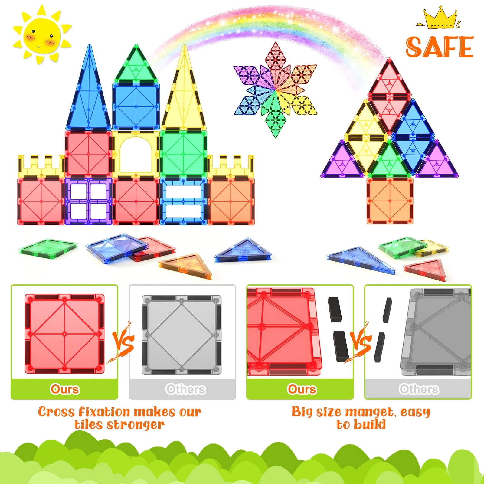 Magnetic Tiles - 40 pcs