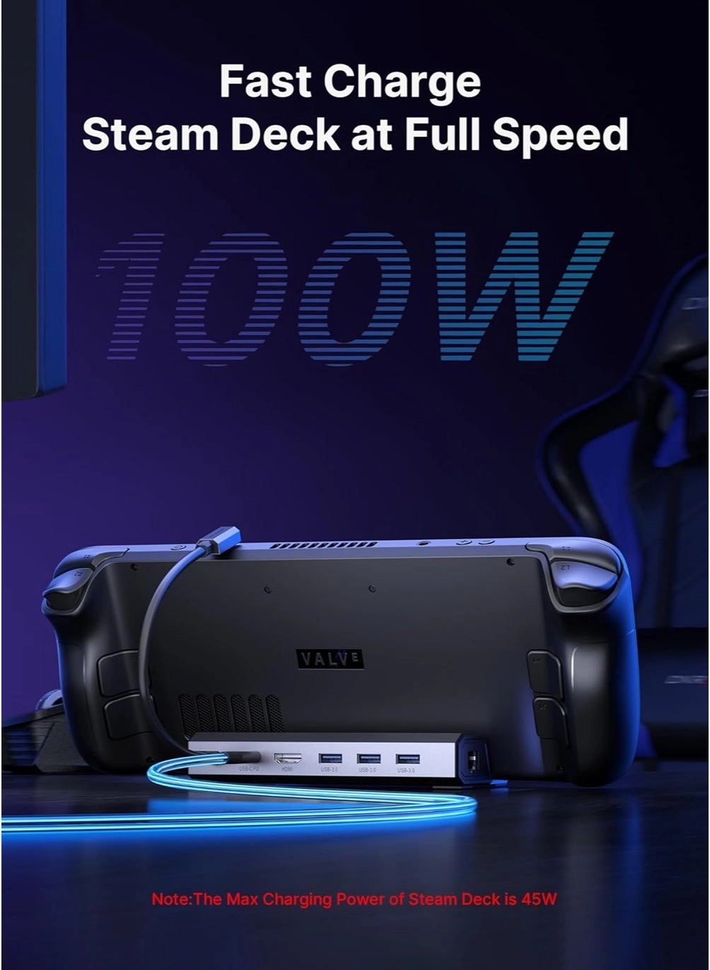 Steam Deck Dock - Steam Deck LCD Steam Deck OLED Steam Deck OLED Limited Edition White ROG Ally Legion Go MSI Claw