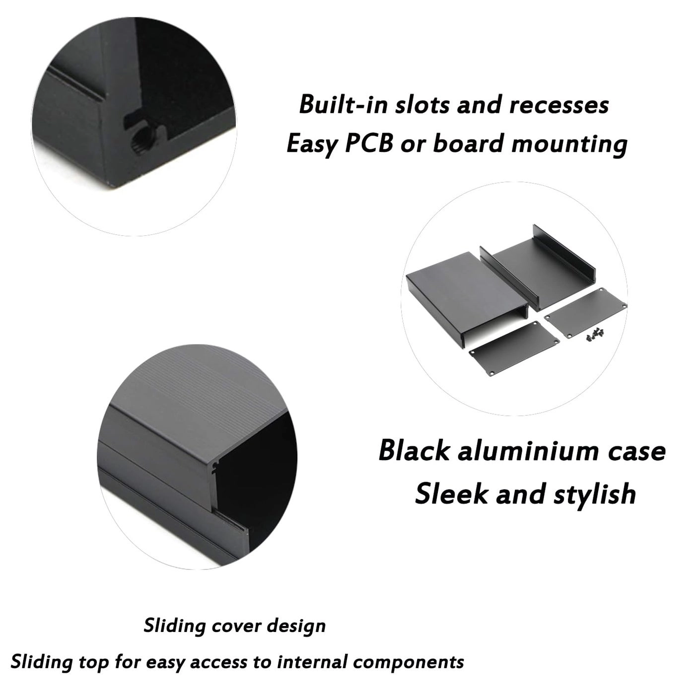 Aluminum Project Box PCB Enclosure Case