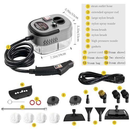 Steam Cleaner - 3-bar 1.2L