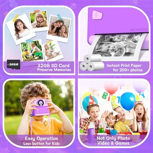 Kids Instant Print Camera