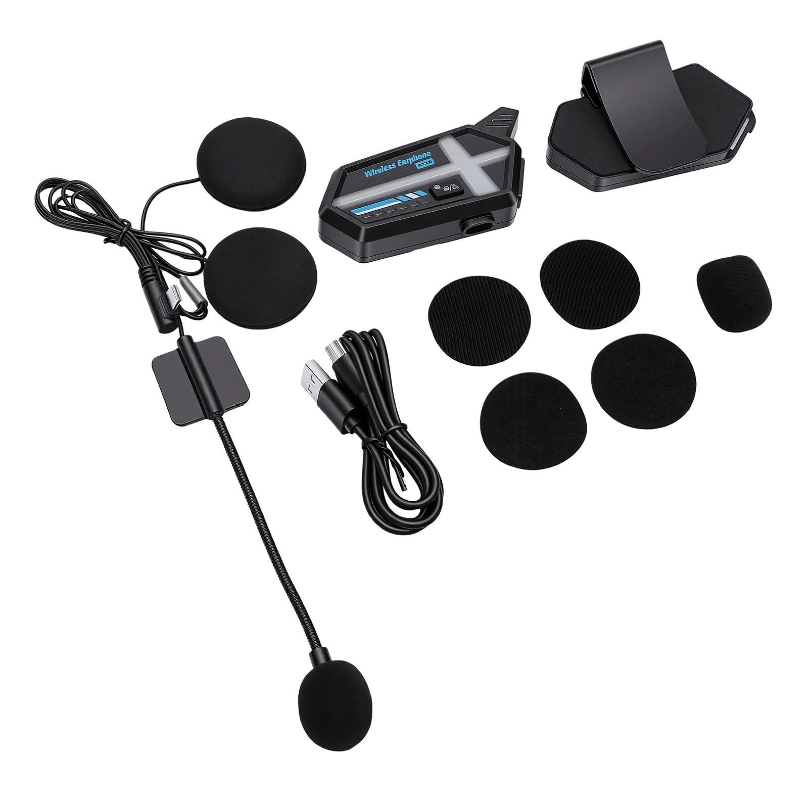 OPPWONG Motorcycle Helmet Headset - Bluetooth 5.4 In Ear