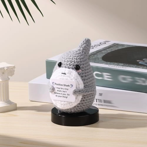 Shark Positive Crochet 6 cm Knitted - 6x9cm