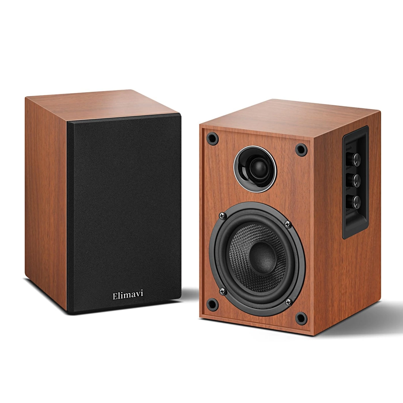 Elimavi Powered Bookshelf Speakers - 40W X 2