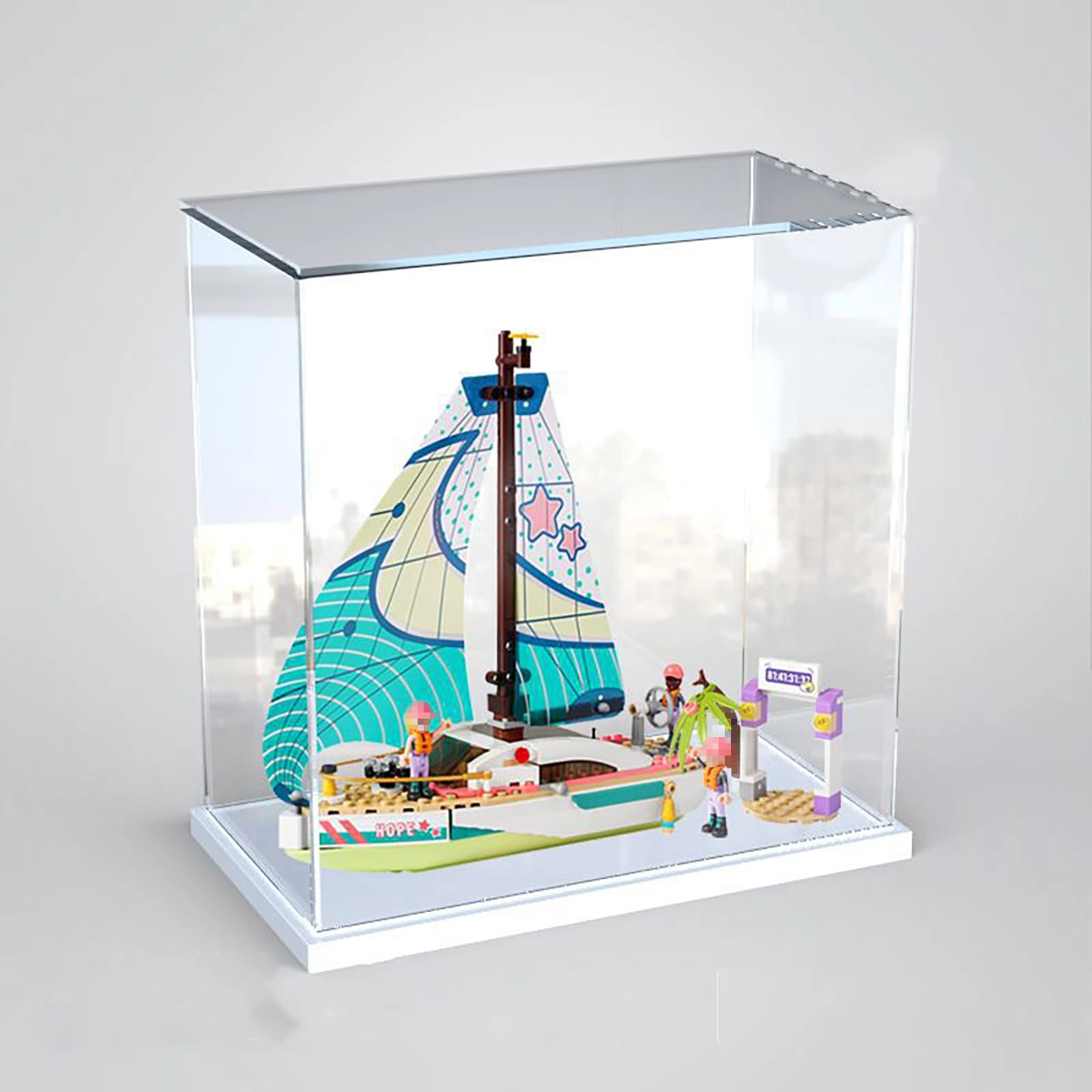 China Acrylic display box - 30 x 15 x 30 cm White Base