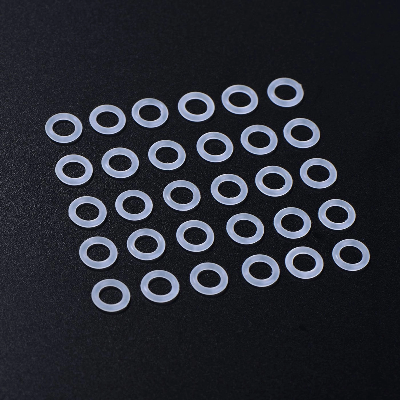 O Ring Keyboard Dampeners - 200 Pieces Silicone Plastic Storage Box