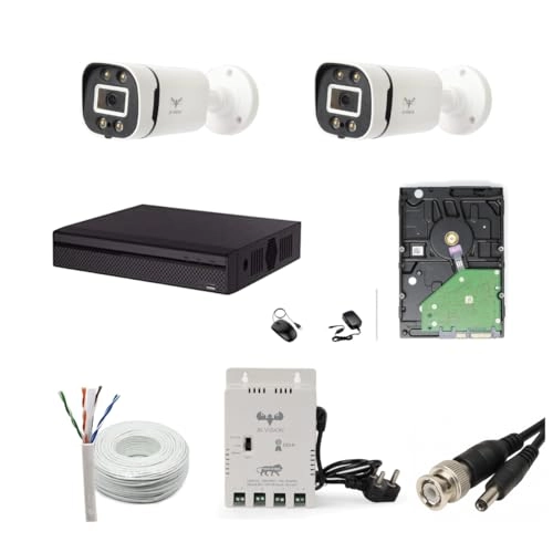Bullet - 2 2.4MP + Hard Disk - 500 GB + Power Supply - 4 Channel + DVR + 90Mtr Cable + BNC/DC