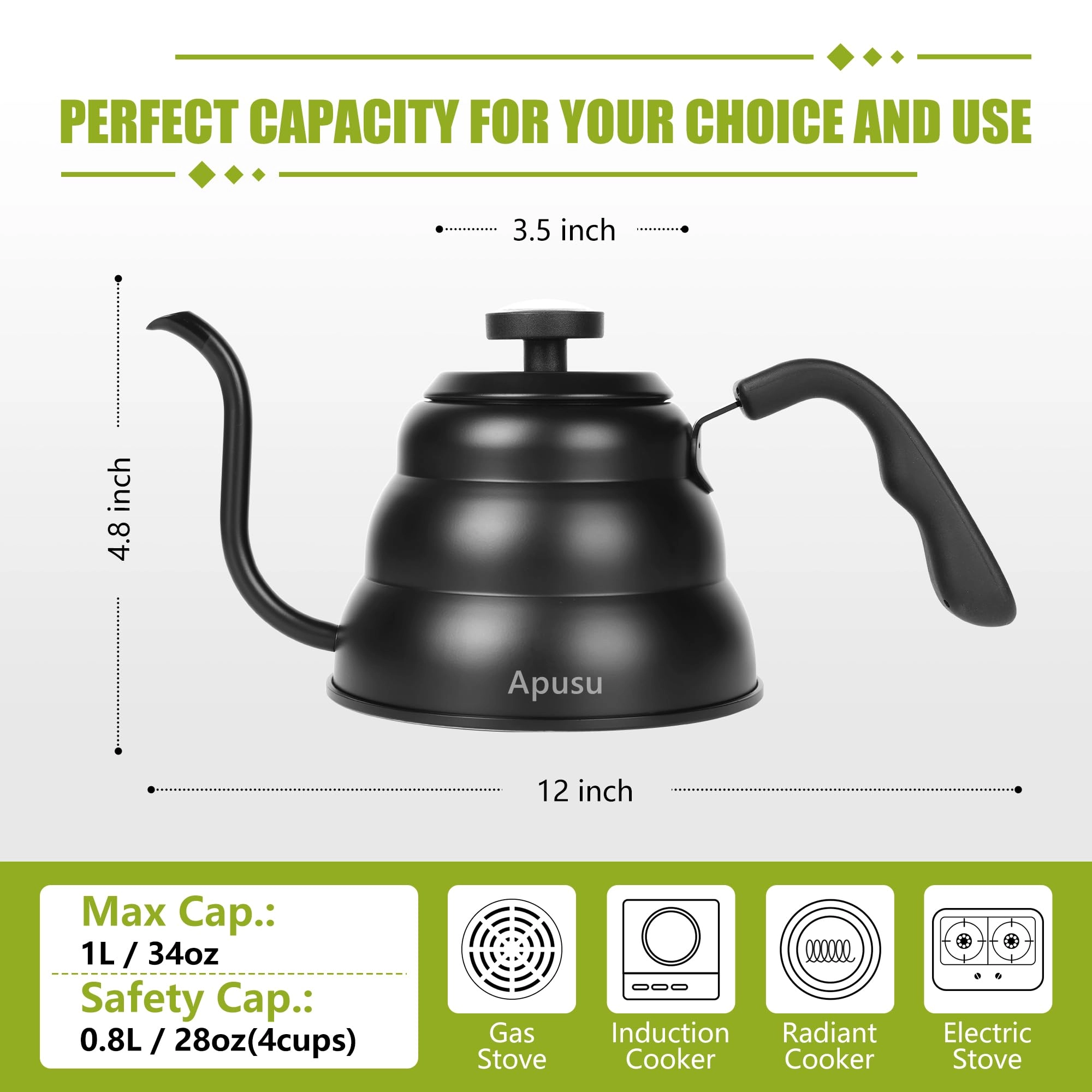 Gooseneck Kettle - 1200ml