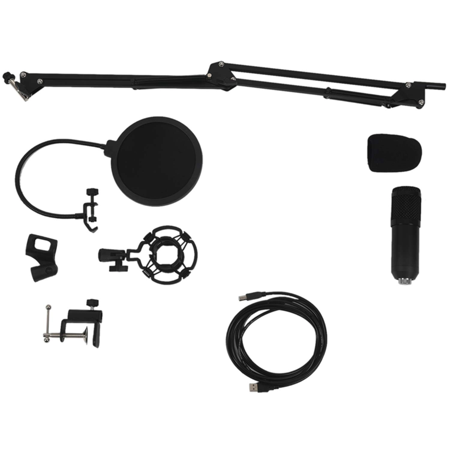 LZFuiop Cardioid Condenser Microphone USB Microphone