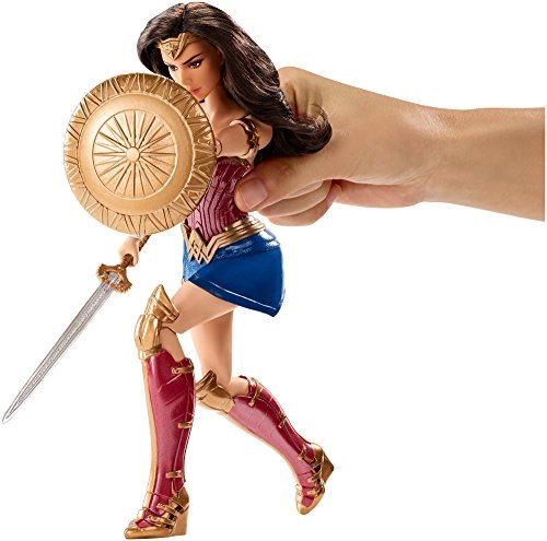 Wonder Woman Shield Block Doll - 12" Plastic Ages 6+