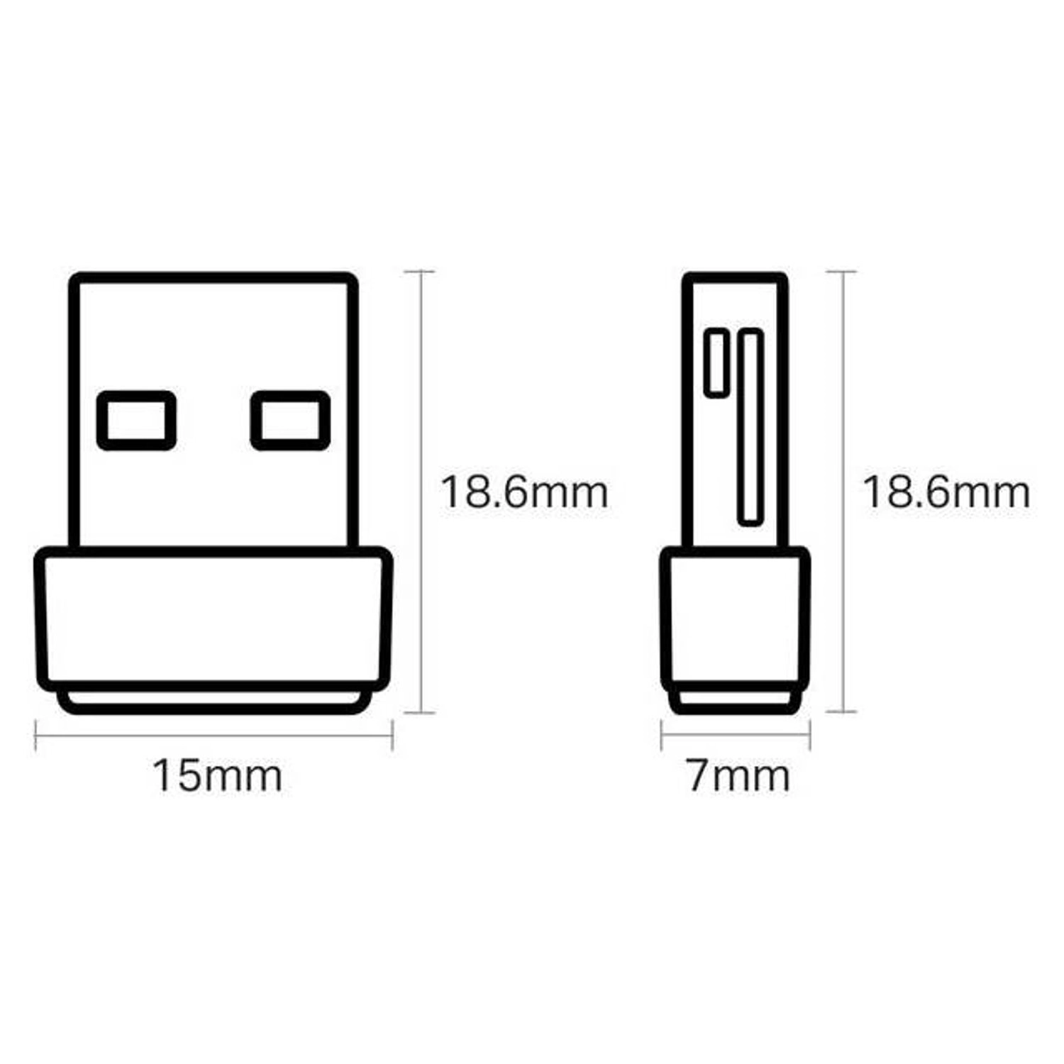 Archer T2U Nano - Dual Band USB 2.0 Type A Wi-Fi