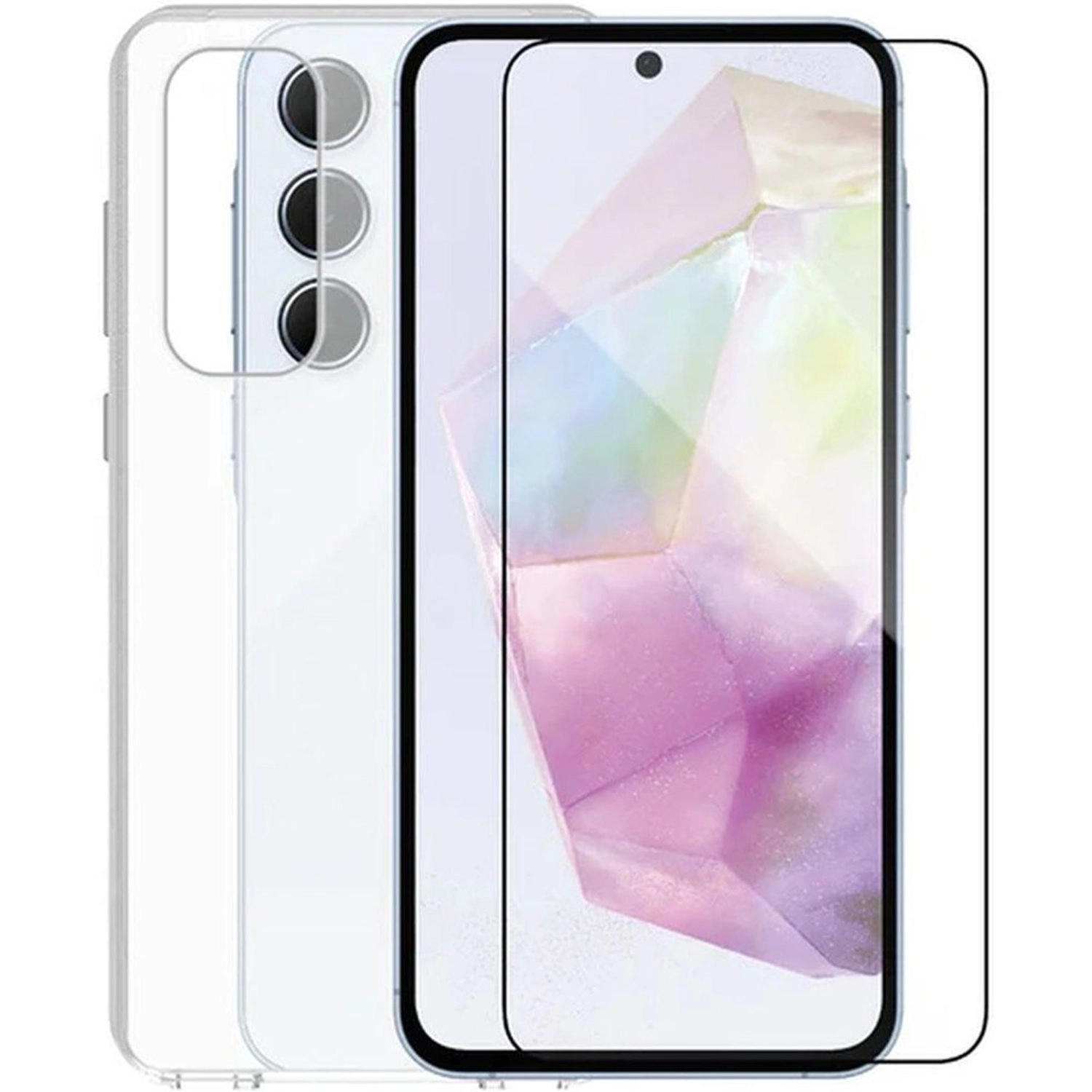 Smartix Premium Case With Screen Protector for Samsung Galaxy A35 - Clear Case