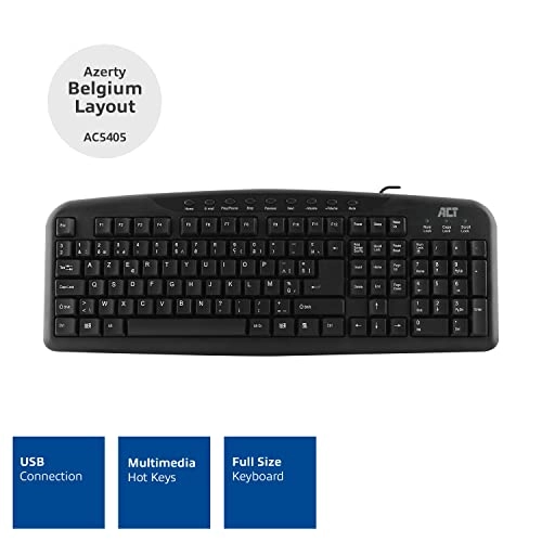 USB Multimedia Keyboard - BE Wired