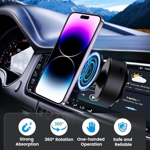 360° Stretchable Electric Vacuum Magnetic Mobile Phone Stand