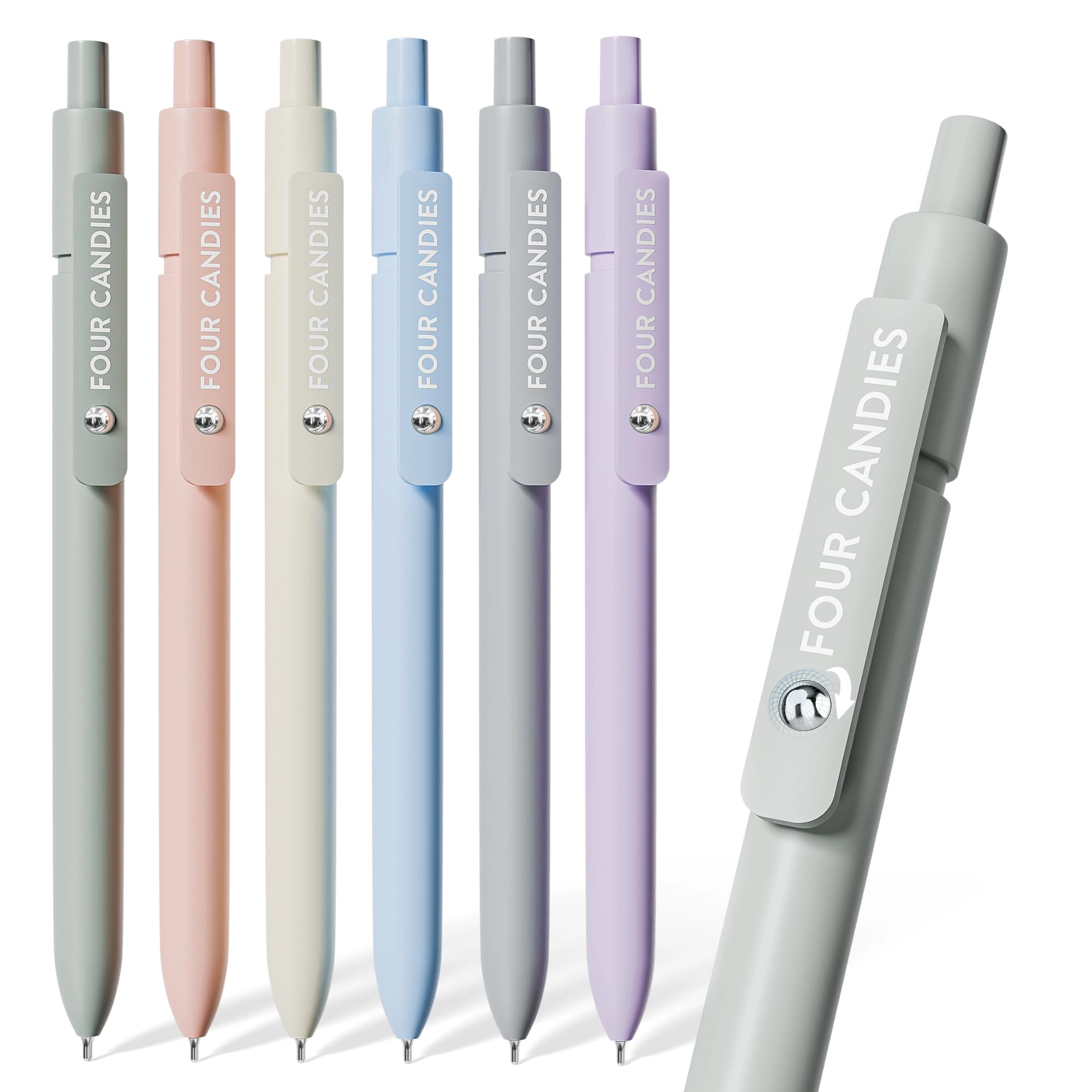 four candies High-End Series Unique Pens - 6 Pcs 0.5mm