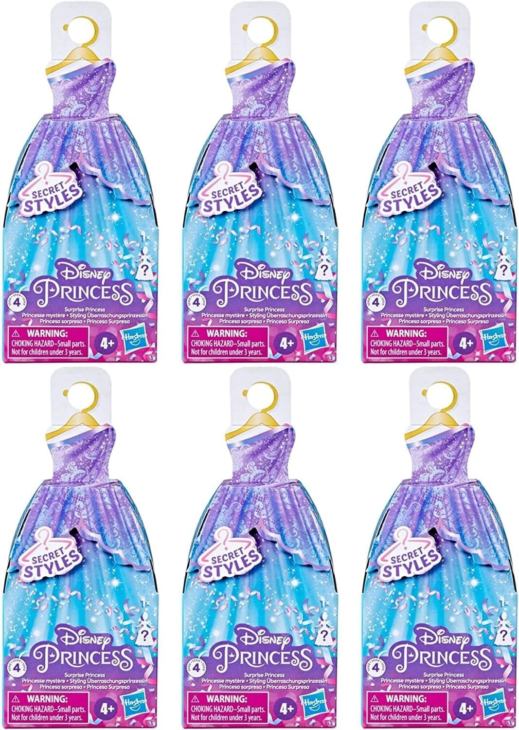 Hasbro Secret Styles - 9cm 3.5" Series 4 Pack of 6 Figures Blind Ages 4+