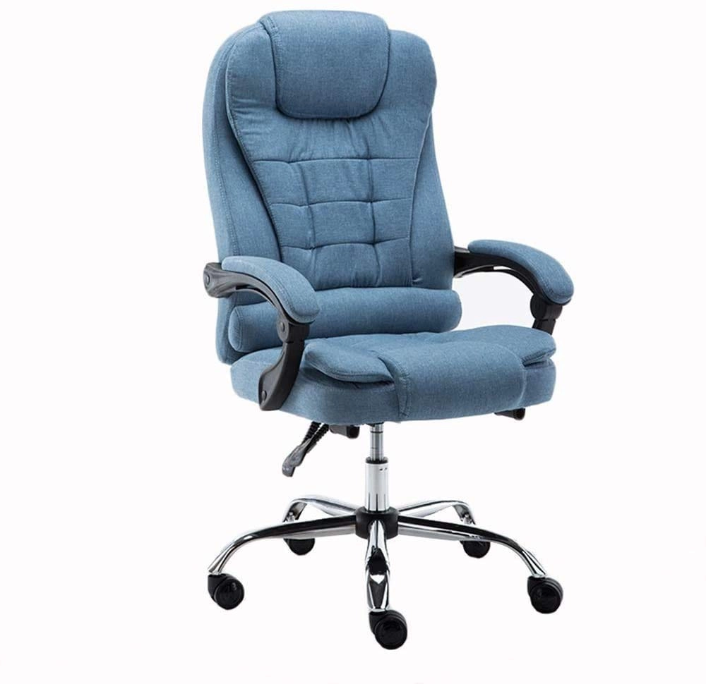 Desk Chair - PU Leather Brown High Back