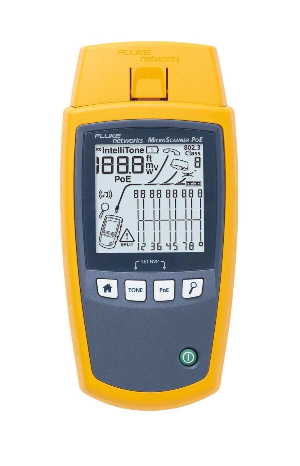 Fluke MS-POE MicroScanner - 90W 802.11a/b/g/n/ac/ax 10G