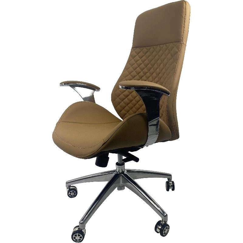 Executive Chair - Black PU Leather in Plastic Frame