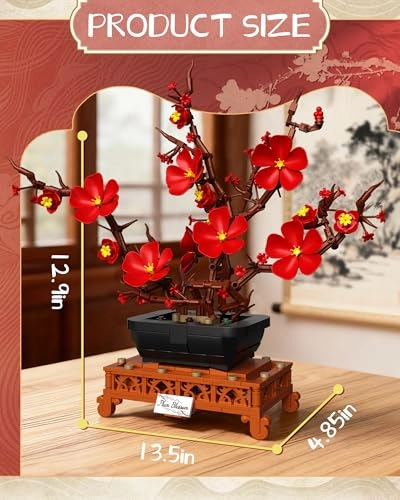Plum Blossom Building Set - Plum Blossom 669 pcs