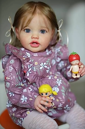 Reborn Baby Doll - 24 in Silicone Vinyl Toddler Girl Ages 3+