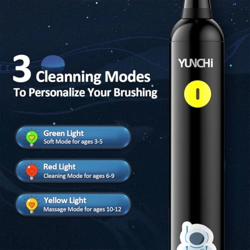 Children's Electric Toothbrush - IPX7 Waterproof Soft Bristles