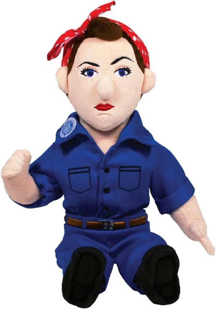 The Unemployed Philosophers Guild Rosie The Riveter Doll - 11" Soft Stuffed Plush Little Thinker