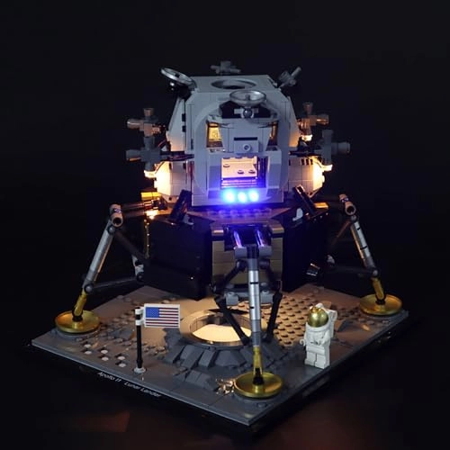 Led Light Kit for Building Block Model 10266 Lunar Module No. 11 - 5V Battery Powered