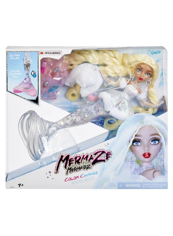 MGA Entertainment Gwen Mermaid Fashion Doll - Blonde hair Winter Waves Ages 3+