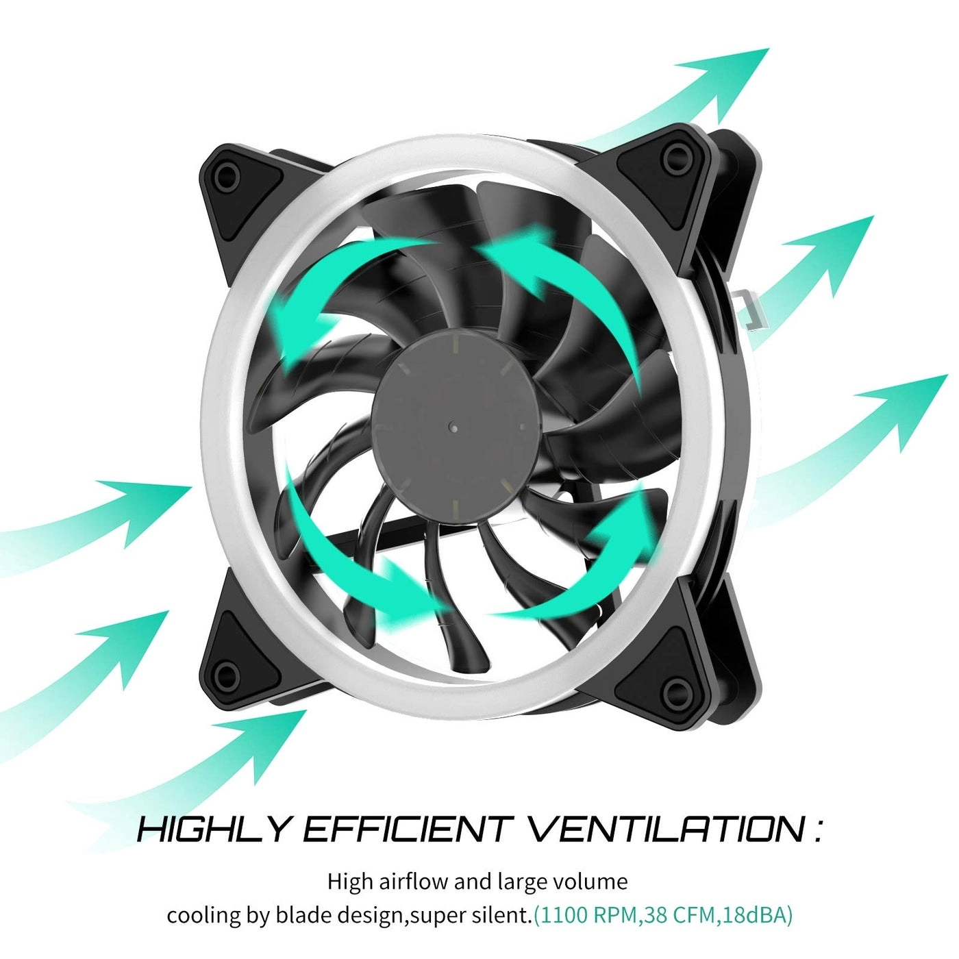 RGB Series Case Fan - 5 Pack 120mm