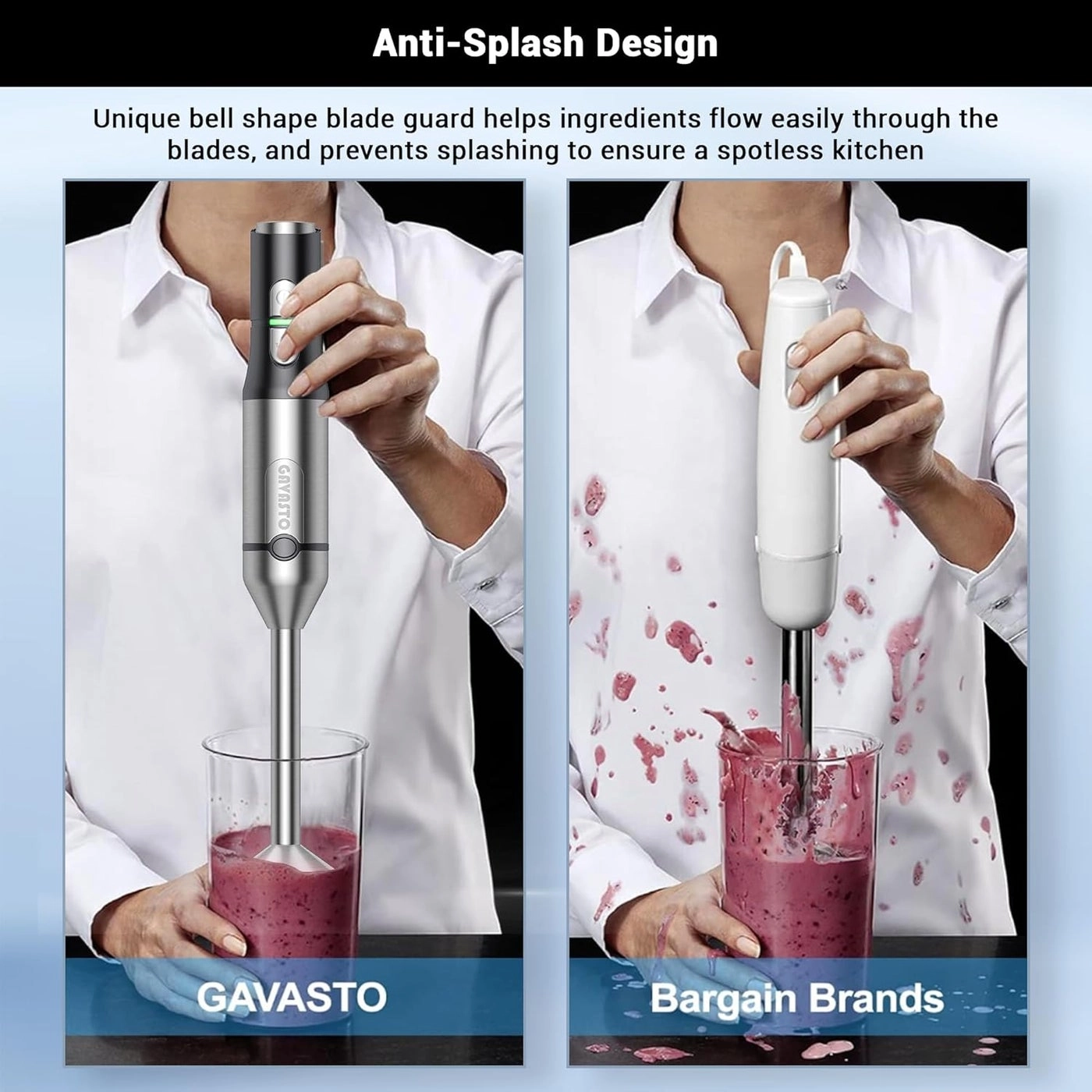 Immersion Blender - 3-in-1 Turbo Mode