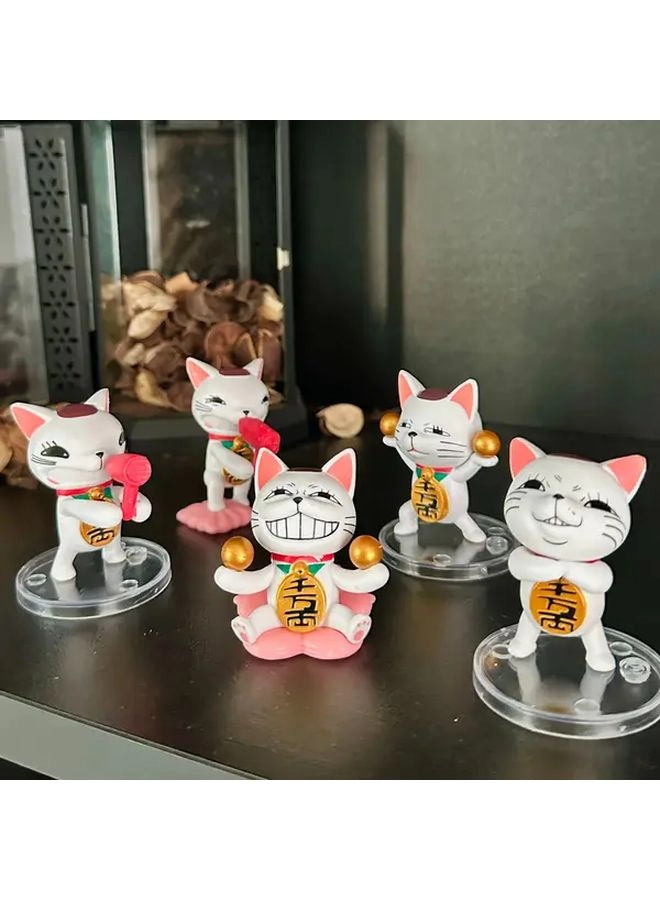 Generic Lucky Cat Figurine - PVC