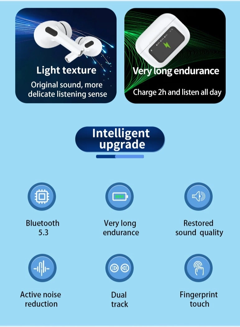 Touch Screen ANS TWS Earbuds - Wireless Earbud