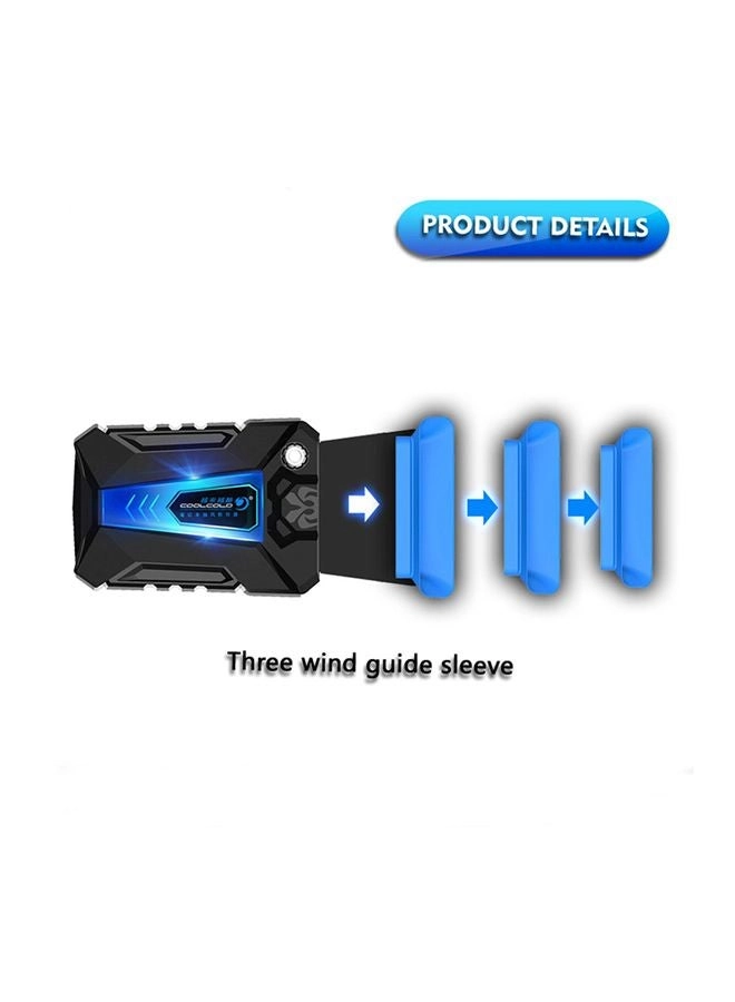 Cooling Fan Radiator - Black/Blue Slim and light weight