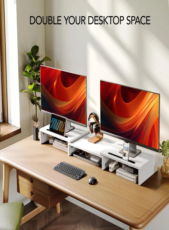 Dual Monitor Stand Riser - 2 monitors