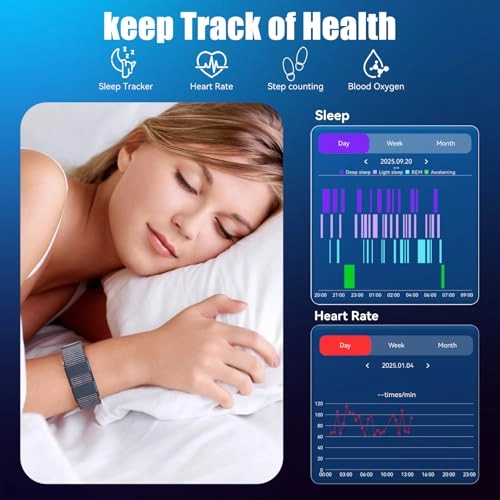 Smart Fitness Tracker - 100+ Exercise Modes IP68 Waterproof